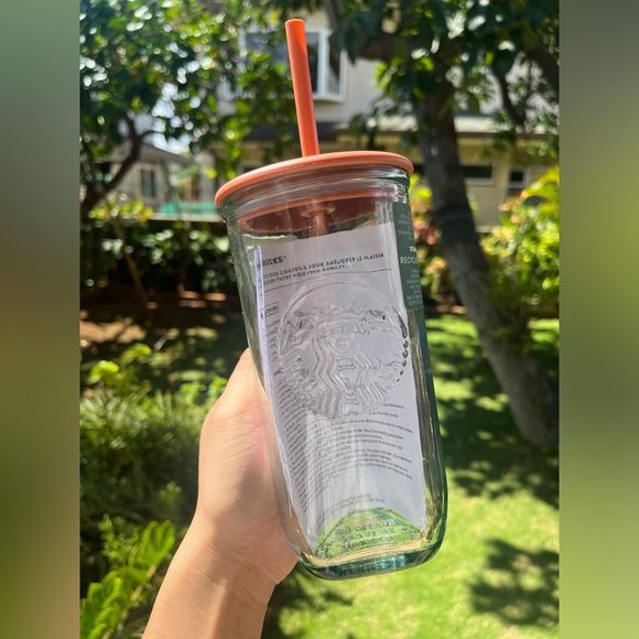 Starbucks cold cup 16oz recycled glass collectible - Picture 1 of 4